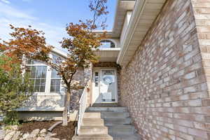 Inviting front porch and entry.