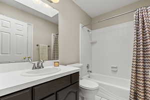 Full bath next to the Bedrooms up.