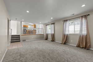 Kitchen, dining and family room all adjoining.