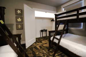 Bedroom featuring baseboards