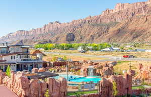 View of mountain background