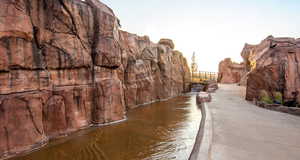 Exterior space with a large body of water