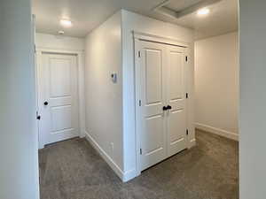 View to laundry area and bedrooms