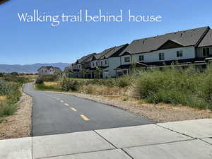 View of walking path that runs along the community