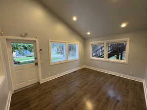 Entry reception area.