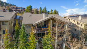Exterior of units balcony
