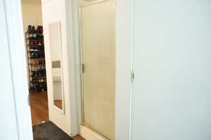 Full bathroom with a stall shower