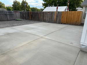 Fenced backyard with Driveway for offstreet parking