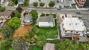 Aerial view of residential area