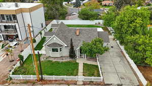 Aerial view of property and surrounding area