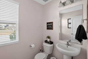Main floor powder room