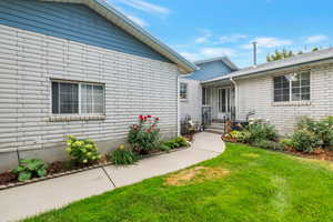 Beautiful exterior entry
