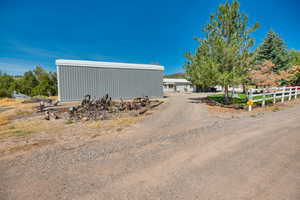 View of pole building