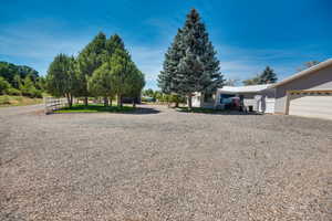 View of dirt / gravel driveway