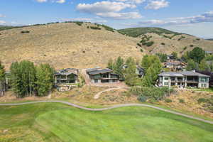 Mountain view with a golf club