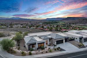 Mountain view featuring nearby suburban area