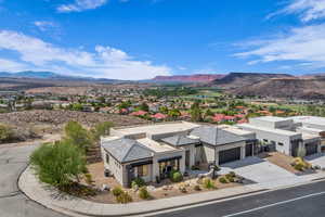 Mountain view featuring nearby suburban area