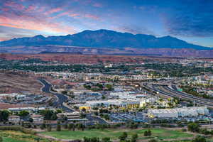 Bird's eye view of mountains