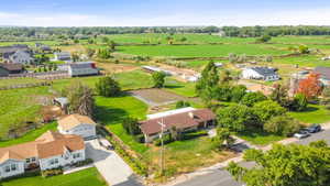 View of rural area with nearby suburban area