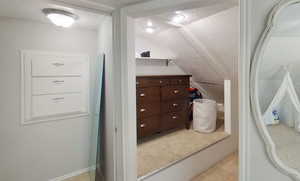 Bathroom with a textured ceiling