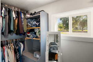 View of spacious closet