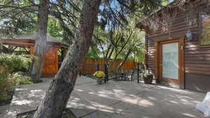 View of upper patio