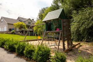 View of jungle gym