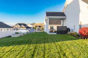View of yard with a patio area