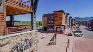 View of property featuring a mountain view