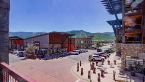 View of community with a mountain view