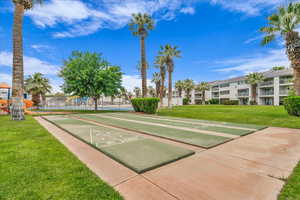 View of community with shuffleboard