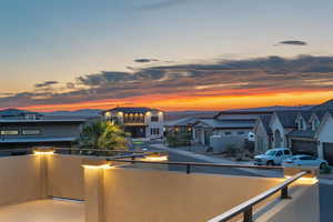 Stunning evening view from the wrap around deck.