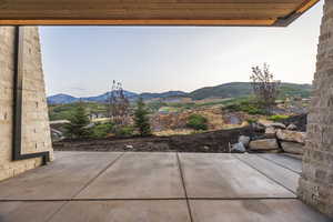 View of mountain background