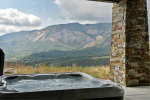 View of mountain background