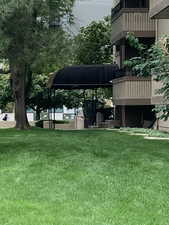 View of community with a lawn