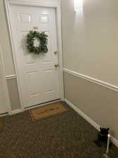 Doorway to property