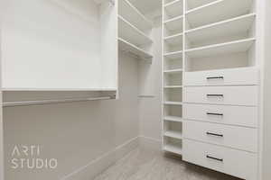 View of spacious closet