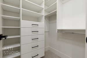 View of spacious closet