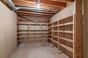 View of storage area