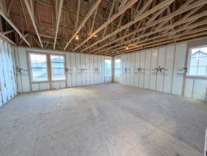 Unfinished ADU above the garage