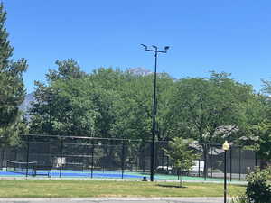 View of new pickleball and tennis courts