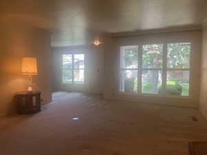 Living room with large windows