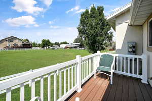View of deck