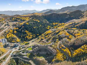 Mountain view featuring a forest