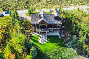 View from above of property