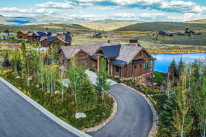 Drone / aerial view of mountains