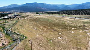 Bird's eye view of  mountain backdrop along I-15