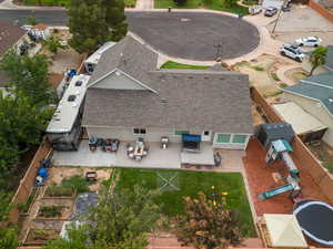 Aerial view of property and surrounding area