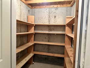 View of under-the-porch storage area