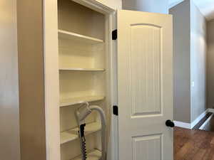 View of linen closet